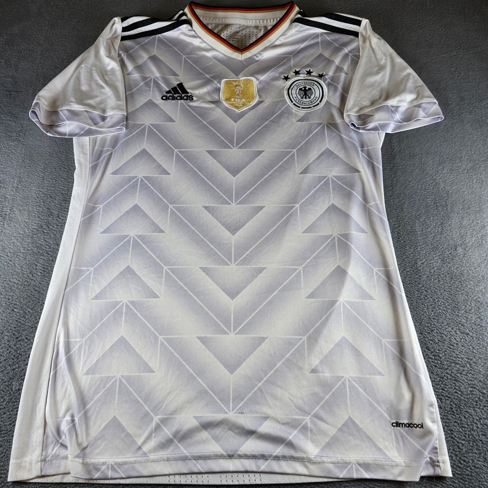 Adidas Germany 2014 World Cup Champions Soccer Jersey White Mens XL Climacool